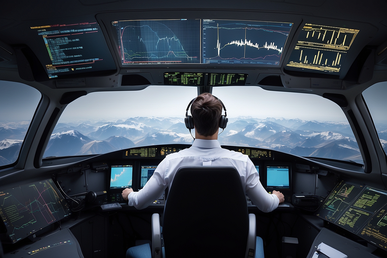 Representation of a startup CEO as a pilot with data
